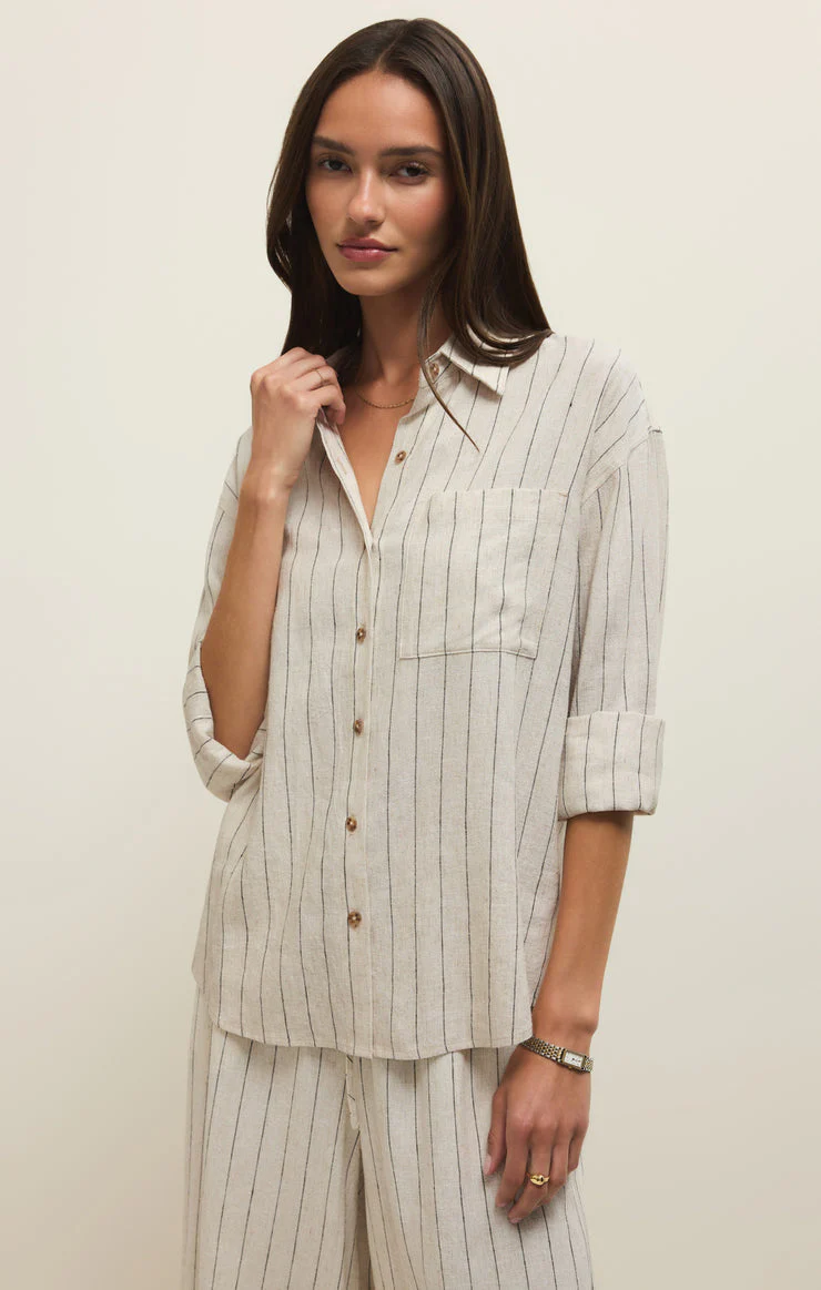 Alfie Striped Button Up - Image 3