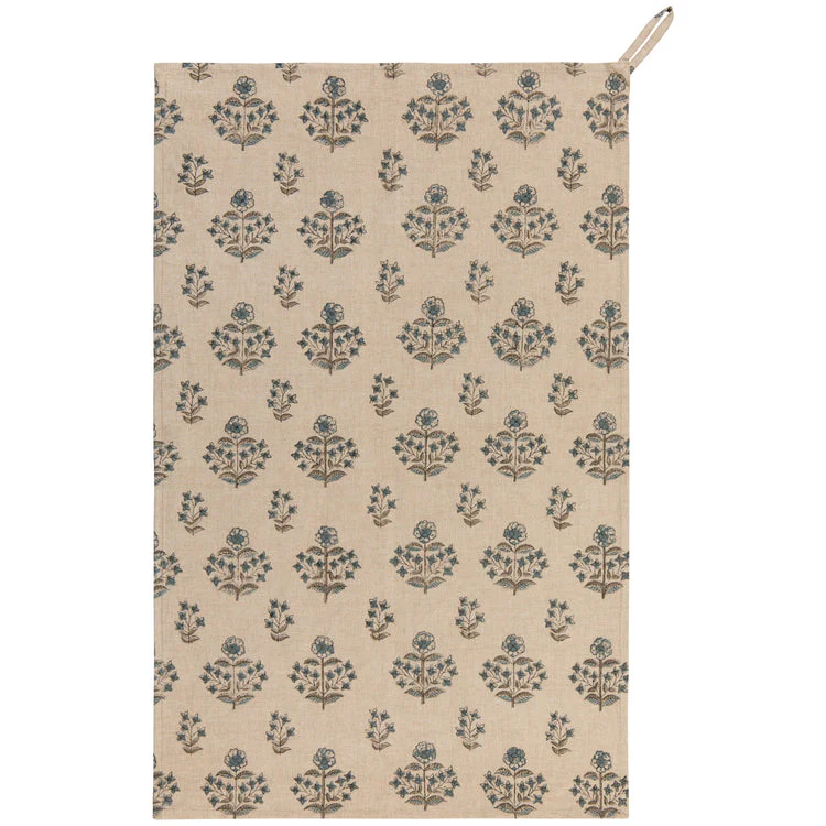 Salvia Block Print Dishtowel - Image 2