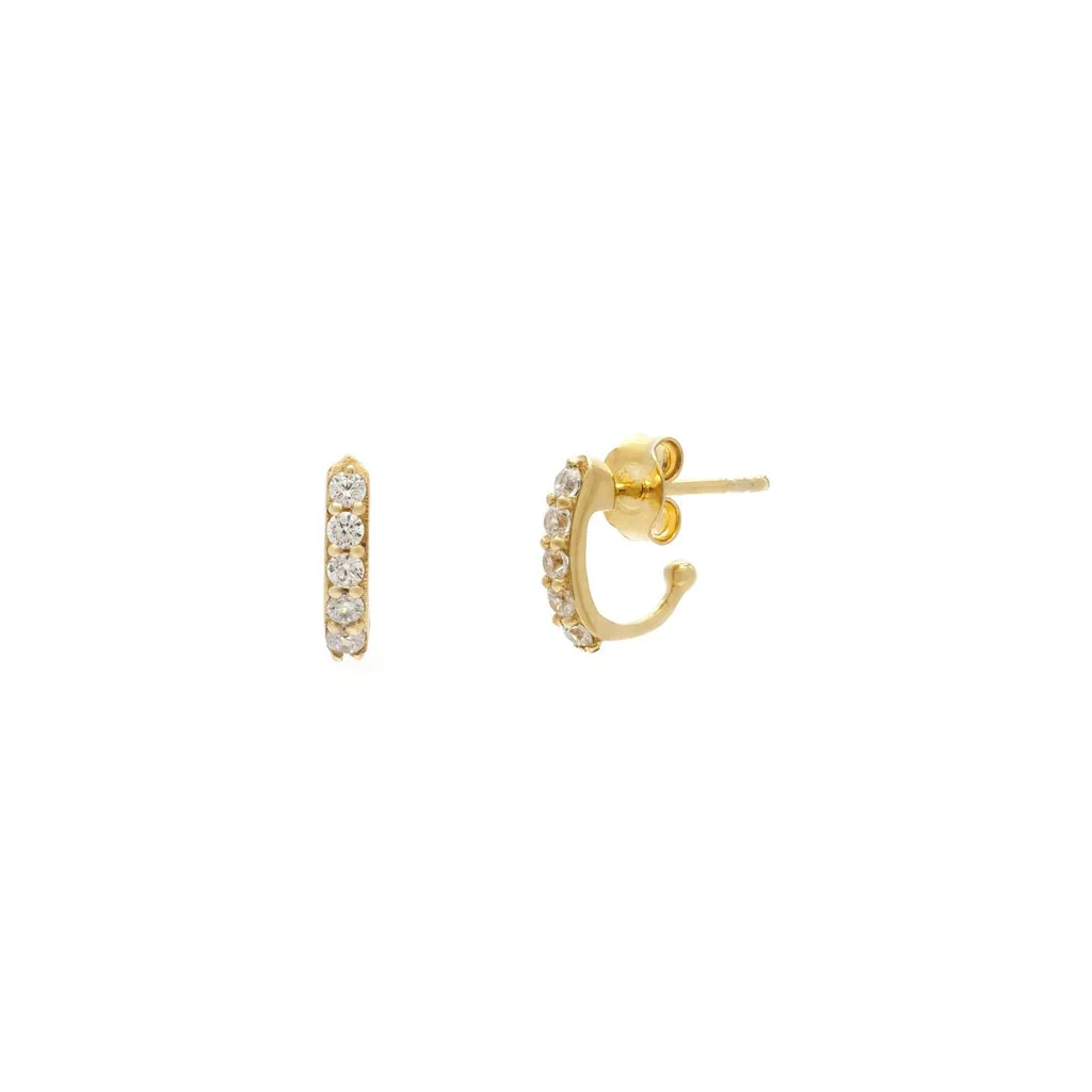 Demi Hoops, Silver - Image 4