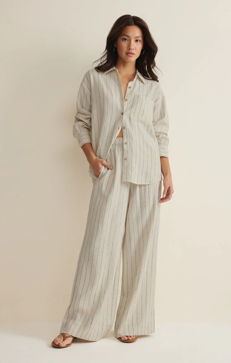Henri Striped Wide Leg Pant - Image 6