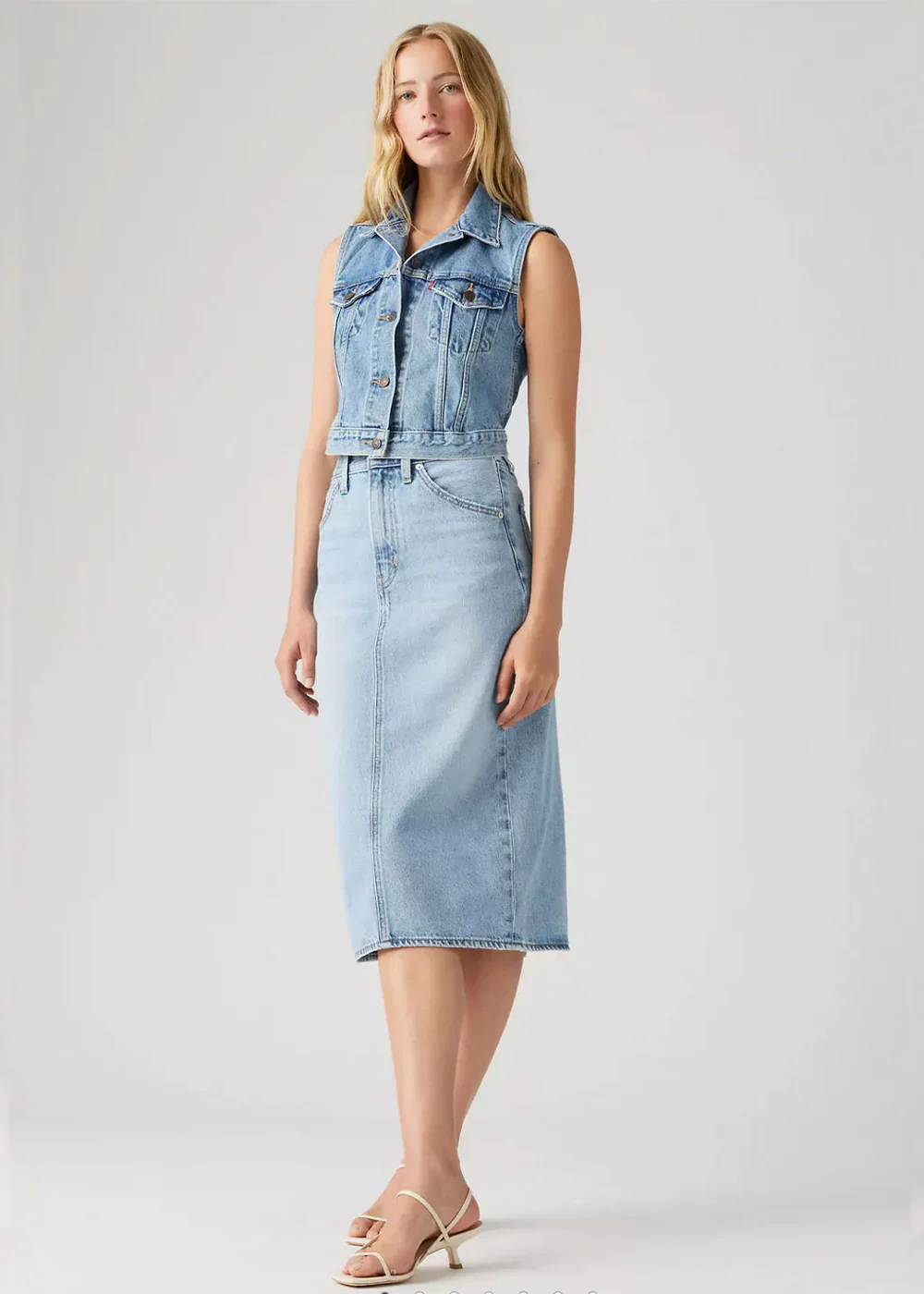 Hr Back Slit Skirt