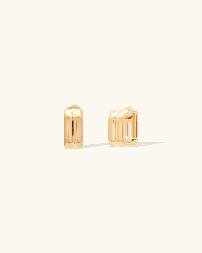 Ribbed Hoop Earrings - Image 2