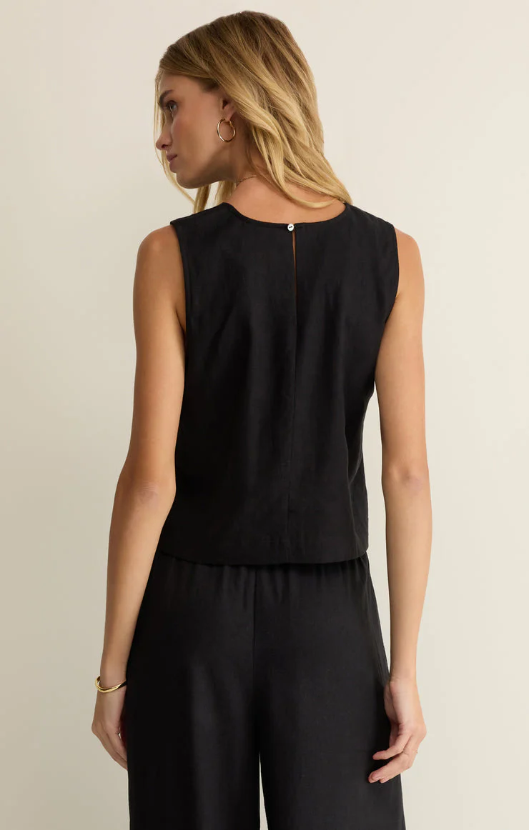 Sloane Linen Top - Image 3